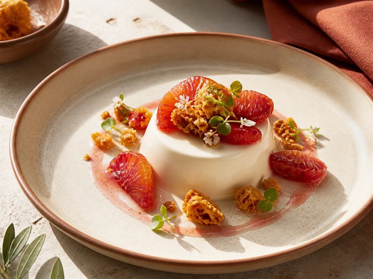 Postre cítrico elaborado en Savora